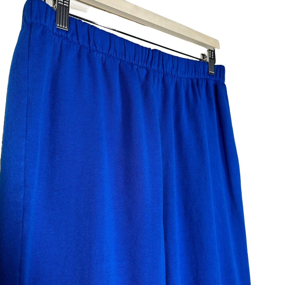 Vintage Activewear Track Sweat Suit Set of 2 Size L Royal Blue Retro Made USA - Picture 8 of 16